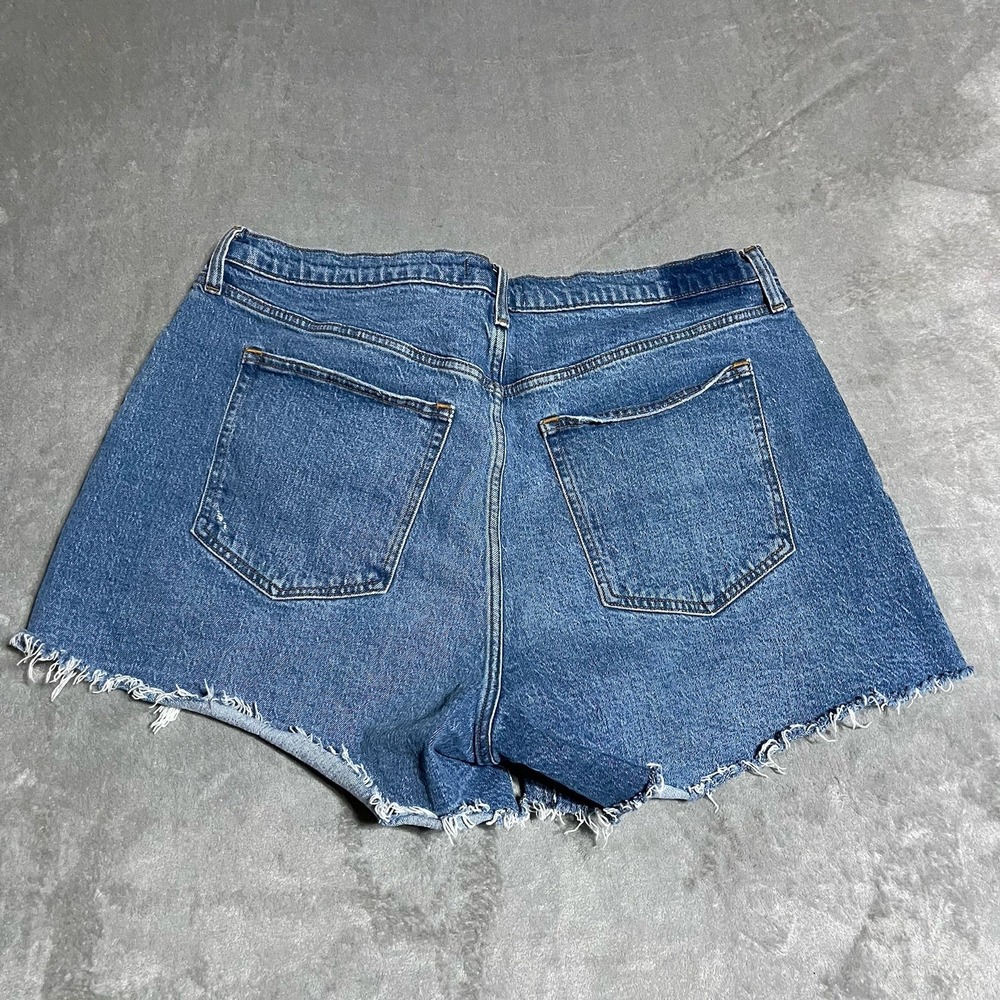 Abercrombie & Fitch The Mom‎ Short Womens 34 Blue Cut Off High Rise Boho - Picture 6 of 6